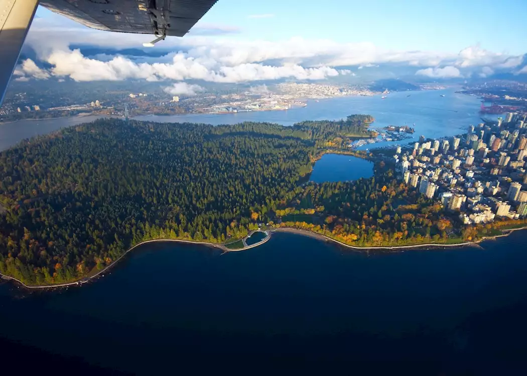 Seaplane over Vancouver