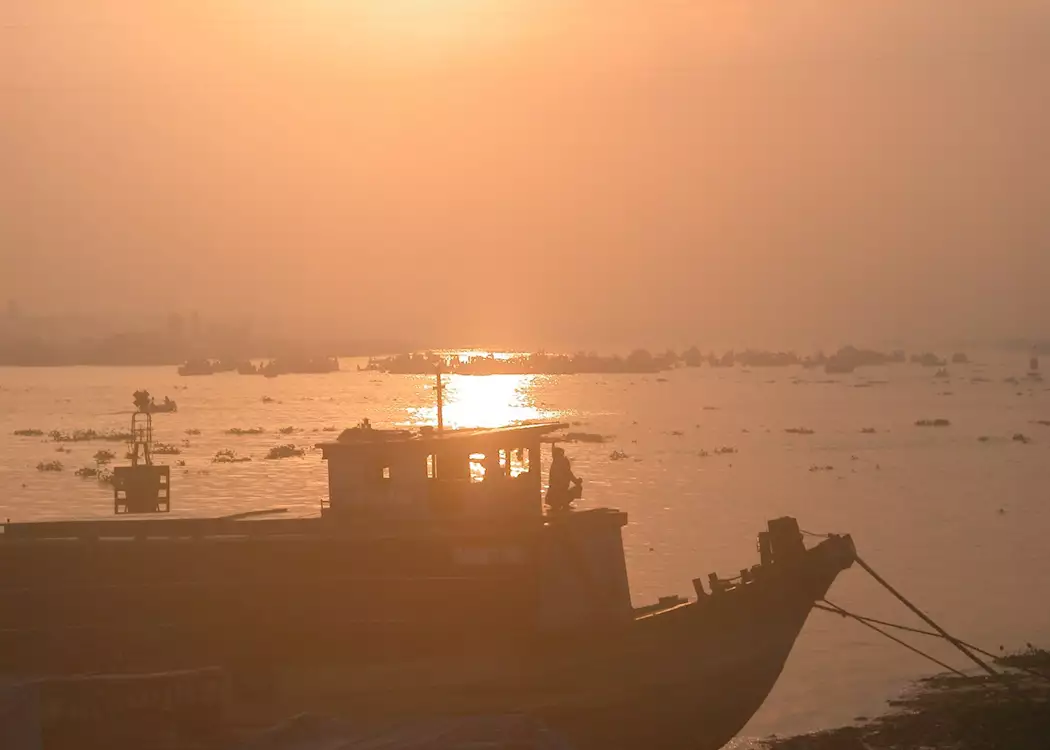 Mekong Delta sunset, Chau Doc