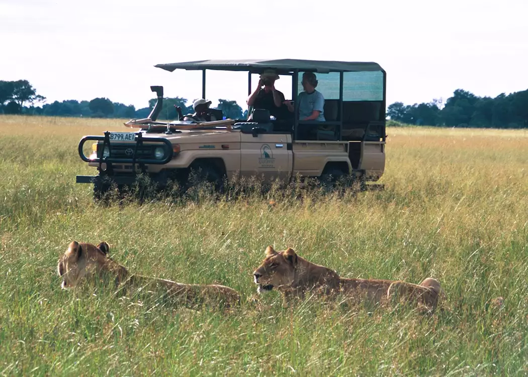 Game drive in the Shinde Concession