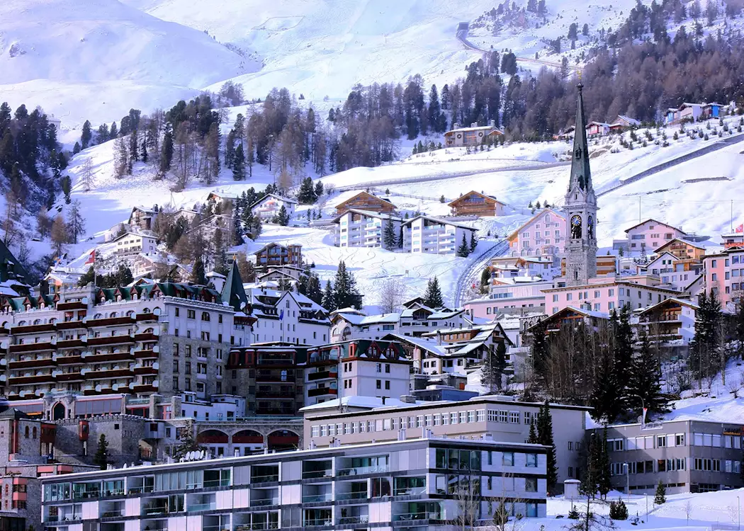 St. Moritz in the snow