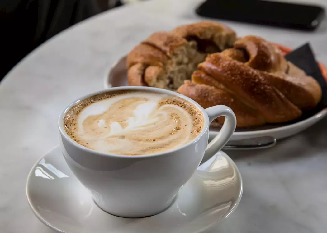 Coffee and pastry