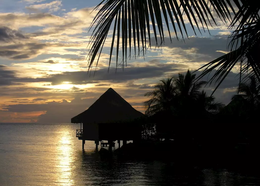 Sunset over the lagoon, Bora Bora