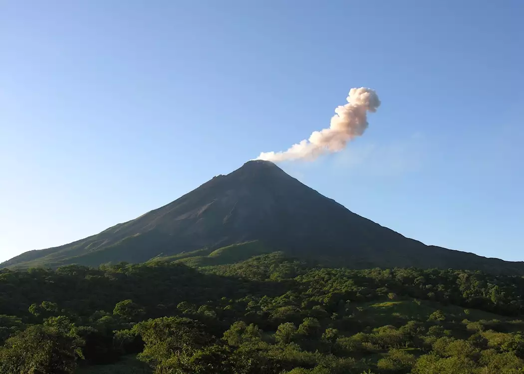 Volcan Arenal in its active phase, Costa Rica