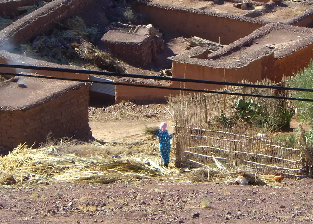 Local woman in village, near Ouarzazate, Morocco