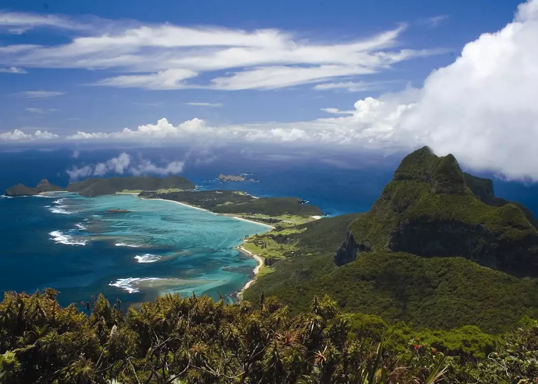 View of Lord Howe Island from Mount Gower