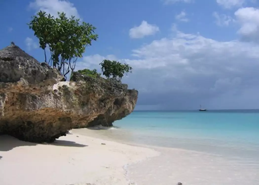 The beach at the Z Hotel, Zanzibar Island