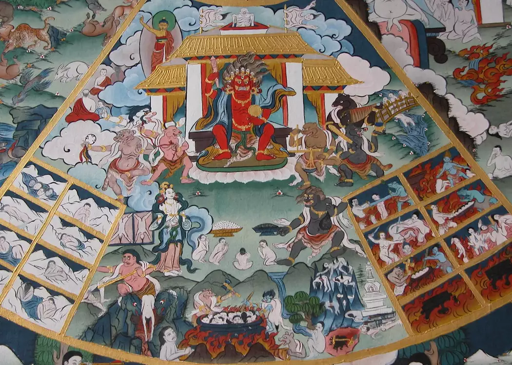 Painting, Paro Dzong
