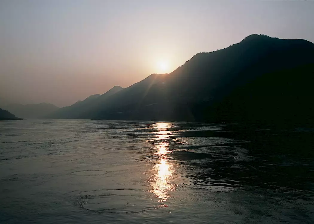Sunset in the Qutang Gorge
