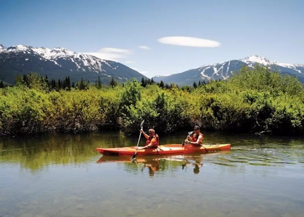 Canoeing on the River of Golden Dreams near Whistler