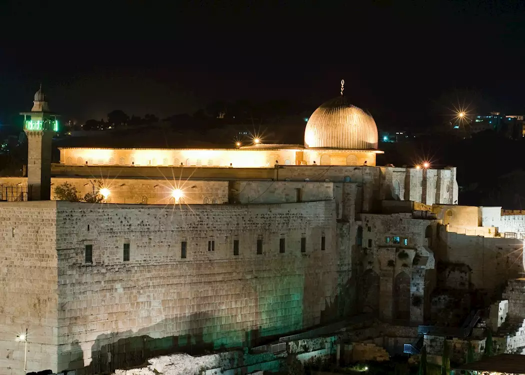Al Aqsa Mosque and the Wailing Wall, Jerusalem