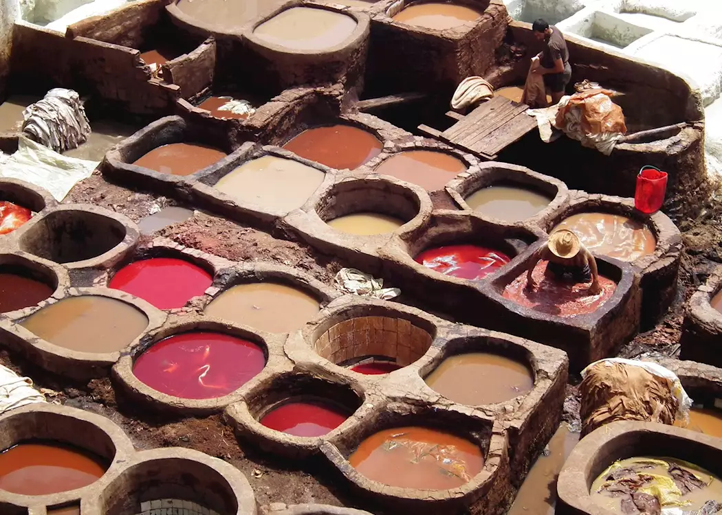 The Tanneries at Fez, Morocco