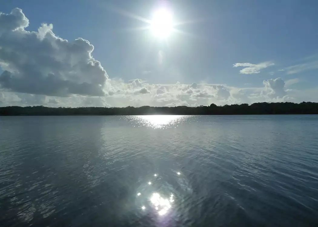 Lagoon at Lamanai, Belize