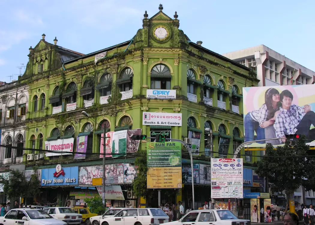 Colonial architecture in downtown Yangon