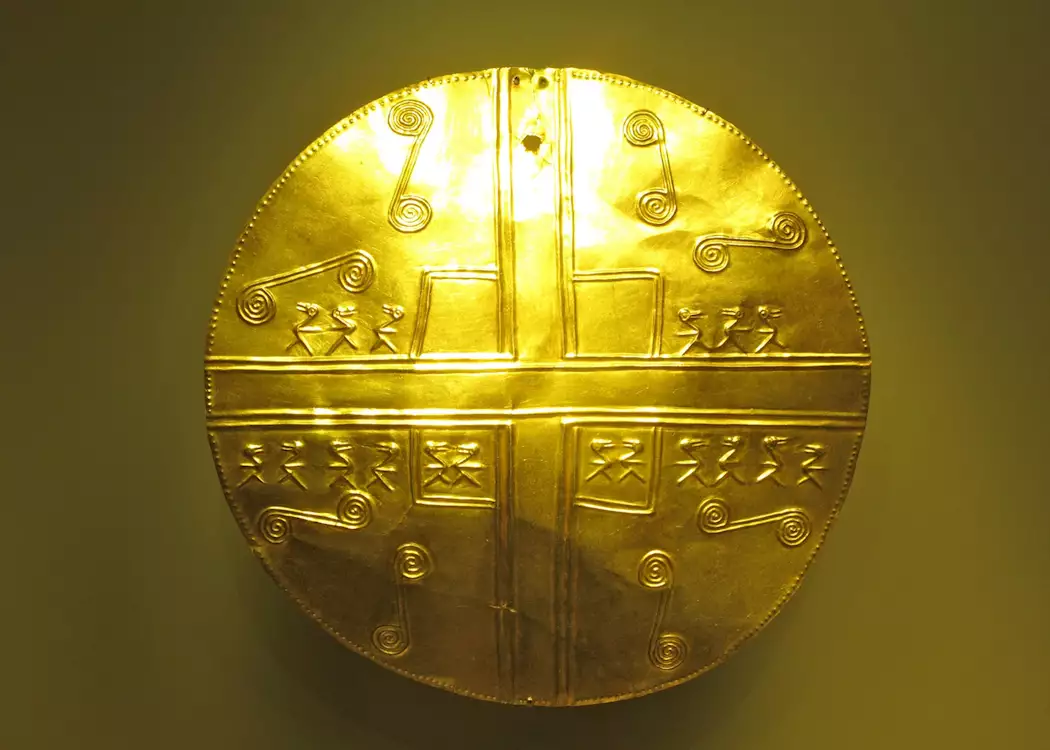 Artefacts on display in the Gold Museum, Bogotá