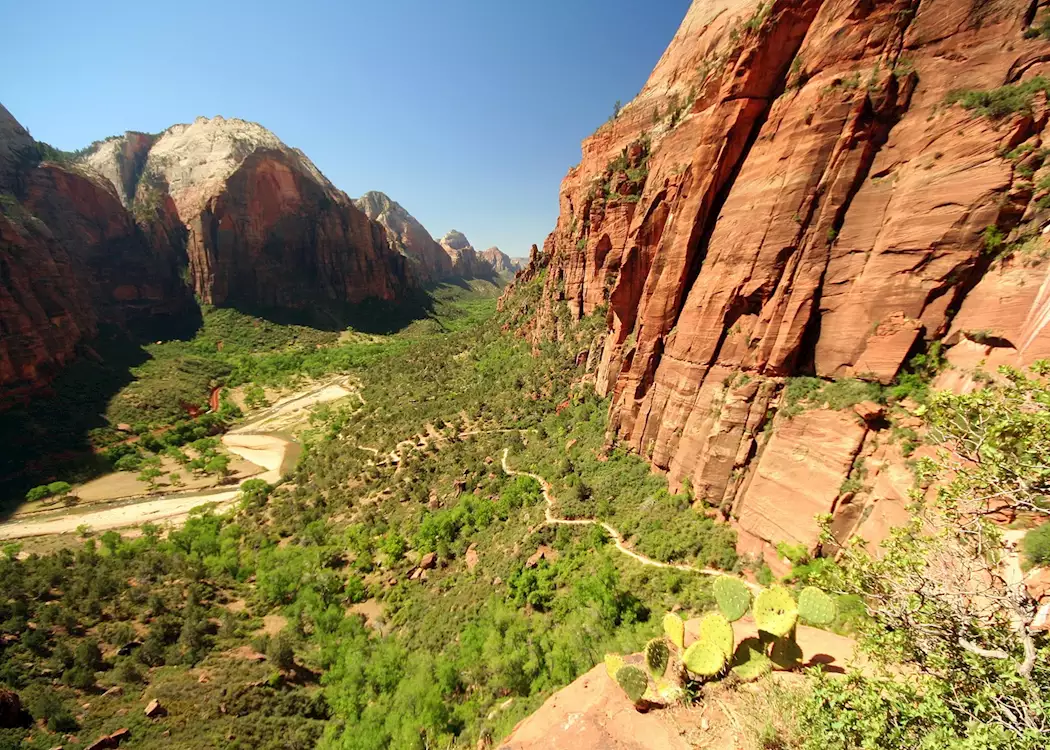 Zion Canyon and Angels Landing Trail, Zion National Park