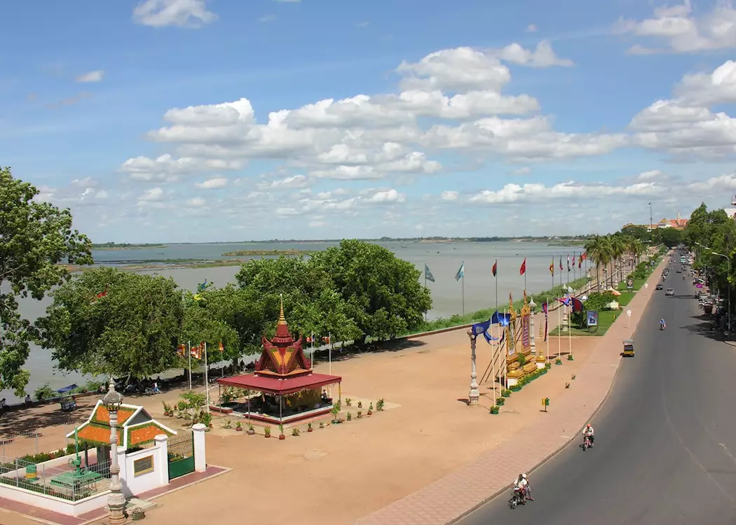 River views in Phnom Penh, Cambodia