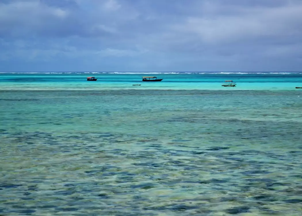 Glass-clear waters of Zanzibar