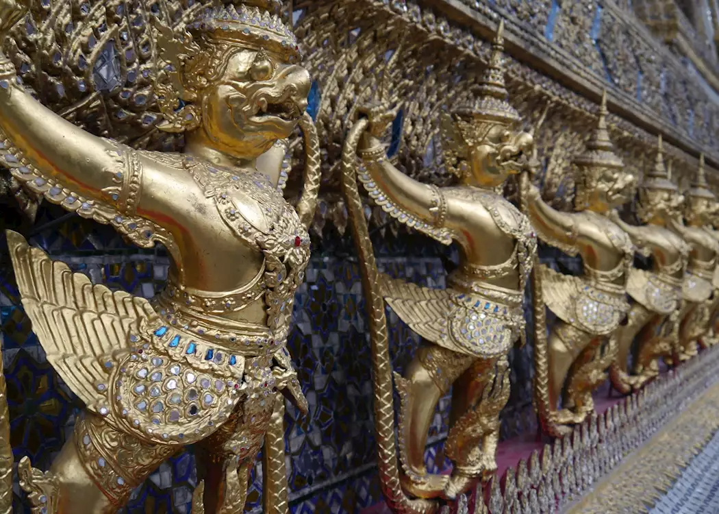 Garuda Statues, temple of the Emerald Buddha, Grand Palace, Bangkok