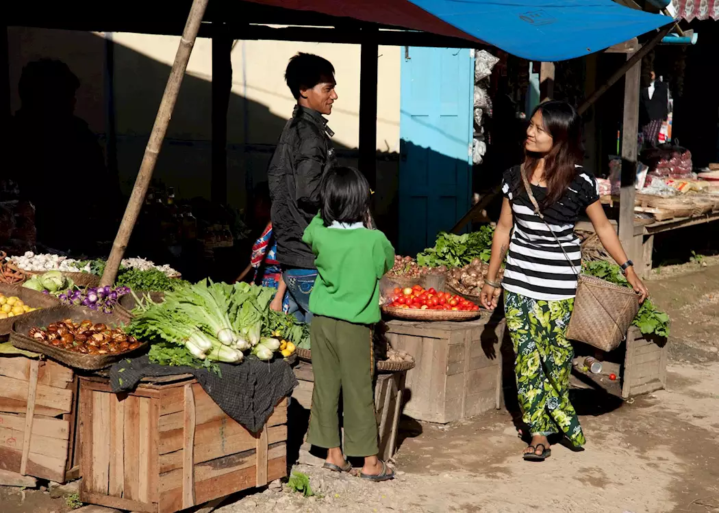 Market in Mindat, Chin State, Burma (Myanmar)
