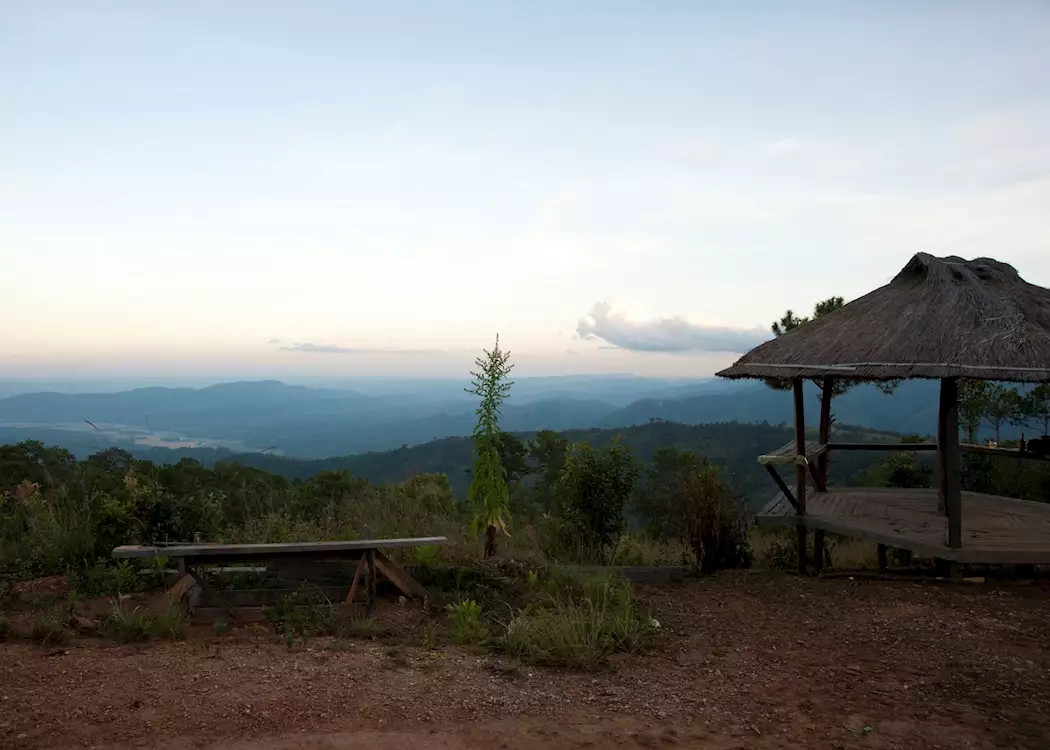 Viewing point at Mountain Oasis Resort, Mindat, Burma (Myanmar)