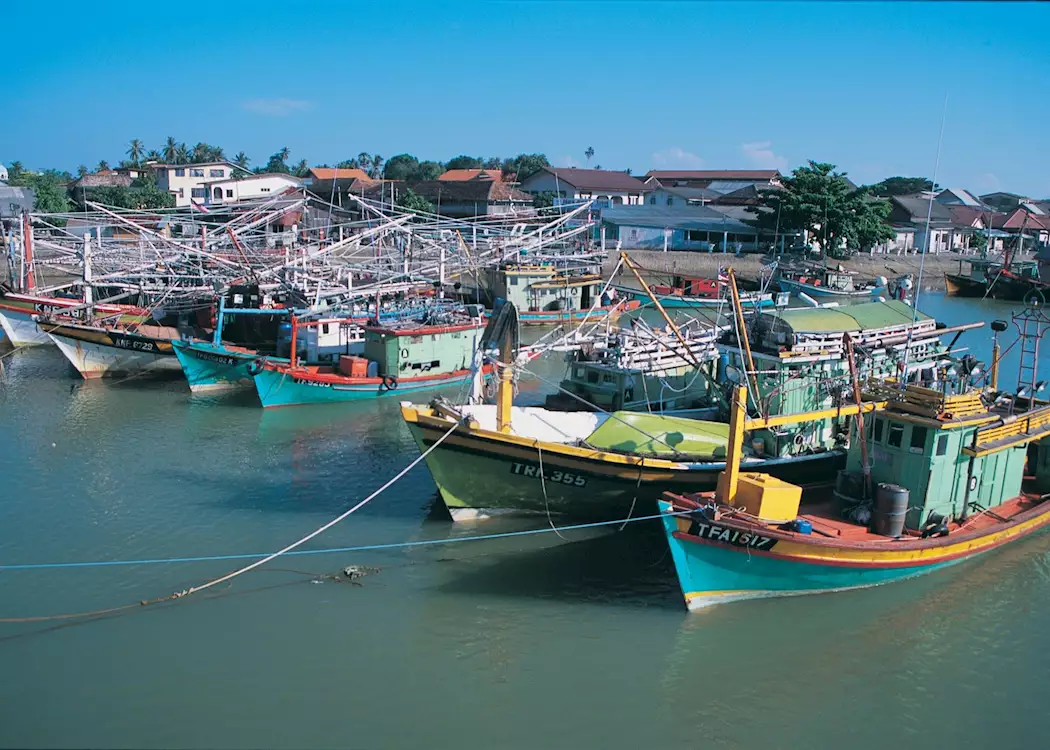 Malay fishing boats, Penang, Malaysia