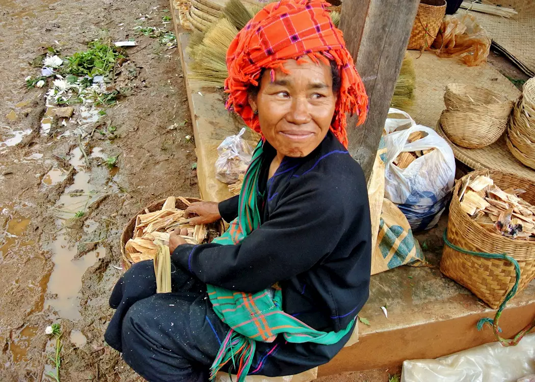 Lady at Heho Market, Burma (Myanmar)