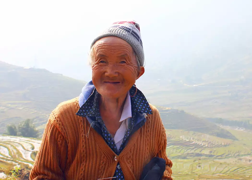 One hundred year-old woman, Sapa Valley, Vietnam