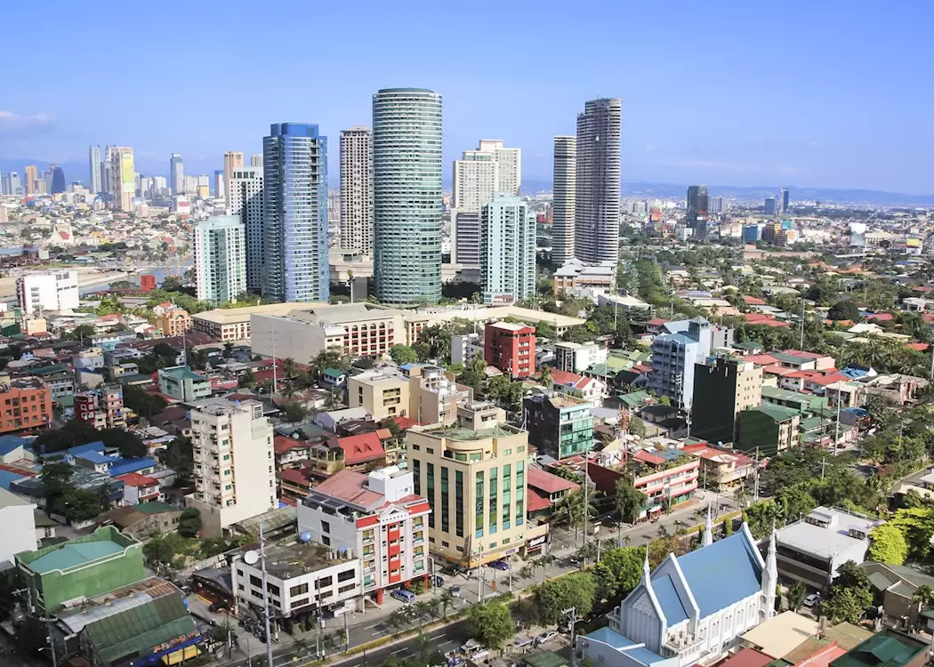 Makati district in Manila, Philippines