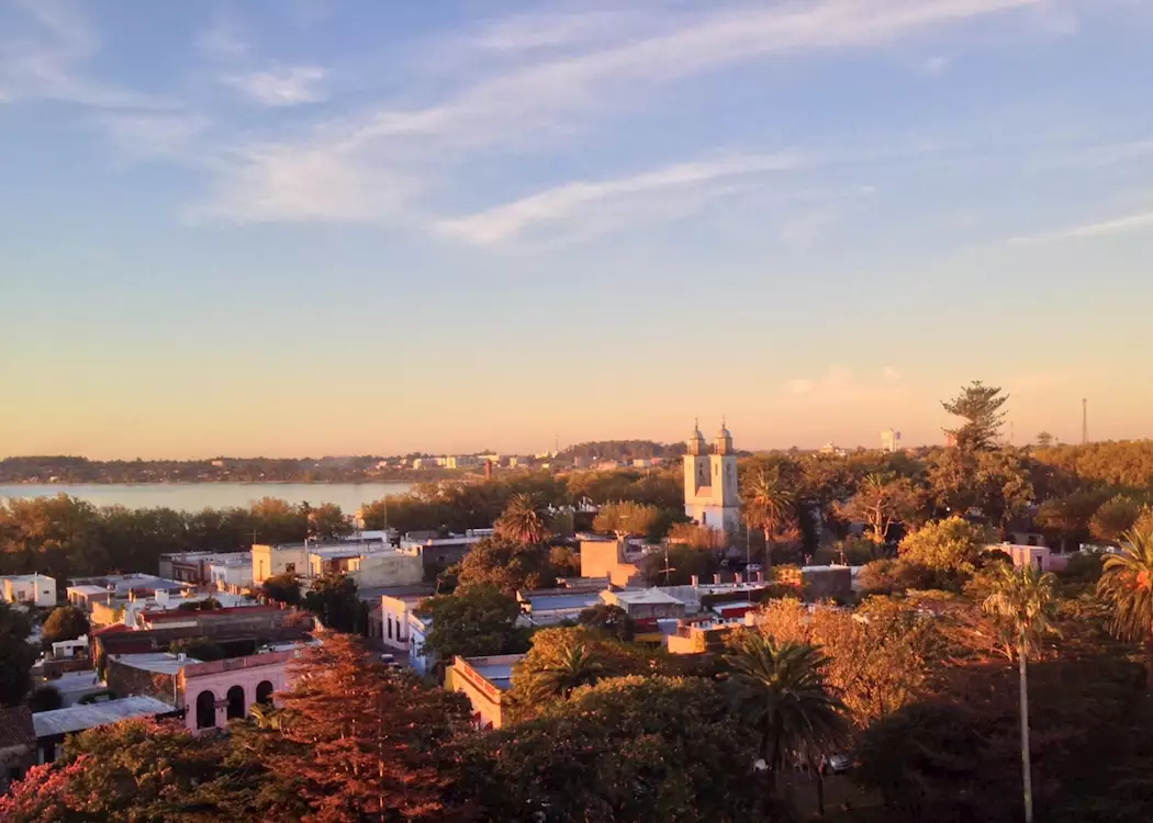 Colonia del Sacramento at sunset