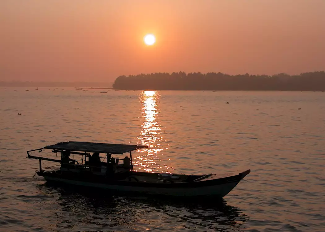 Sunrise over the Mekong