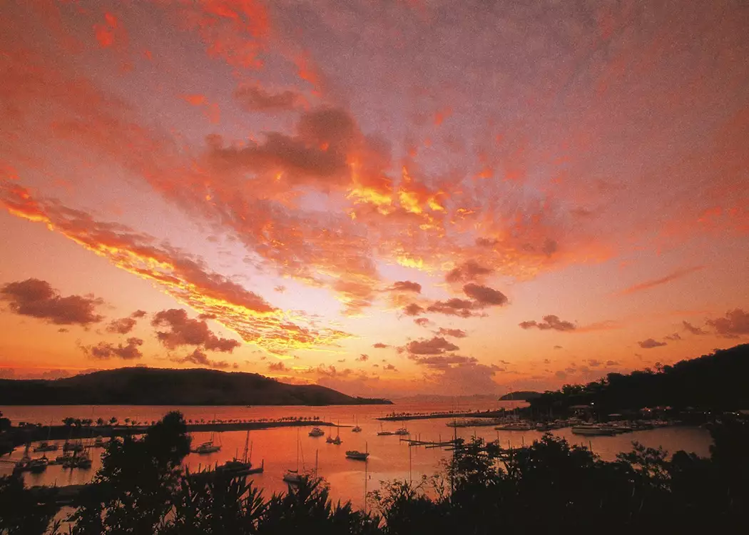 Hamilton Island at sunset