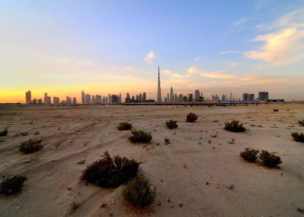Dubai from the desert