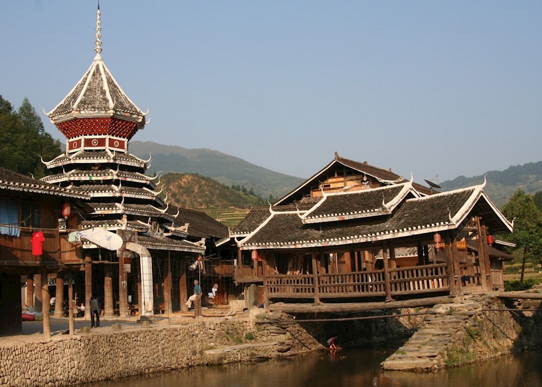 Zhaoxing village scene