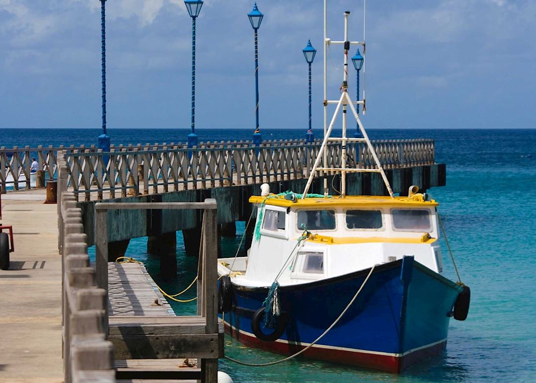 Boat in dock, Speightstown