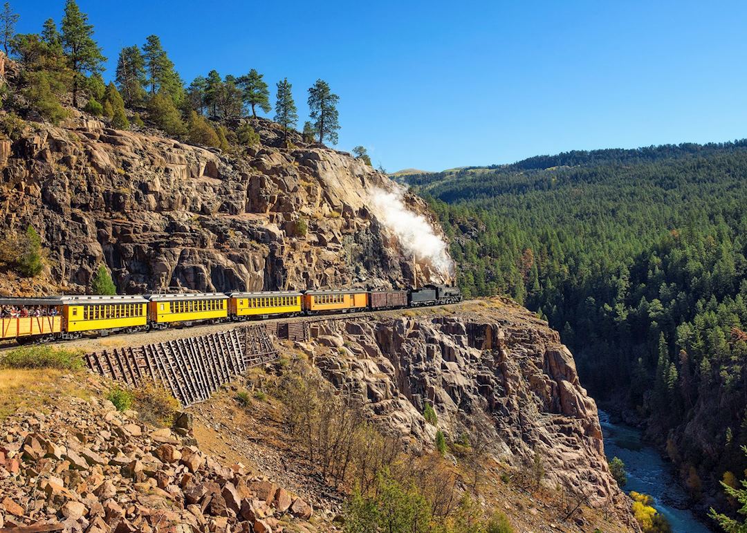Durango and Silverton historic steam train