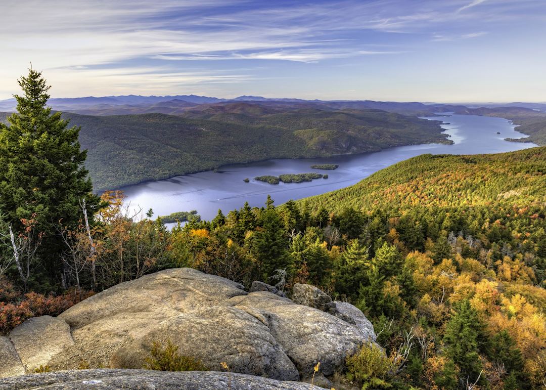 Northern end of Lake George, New York State