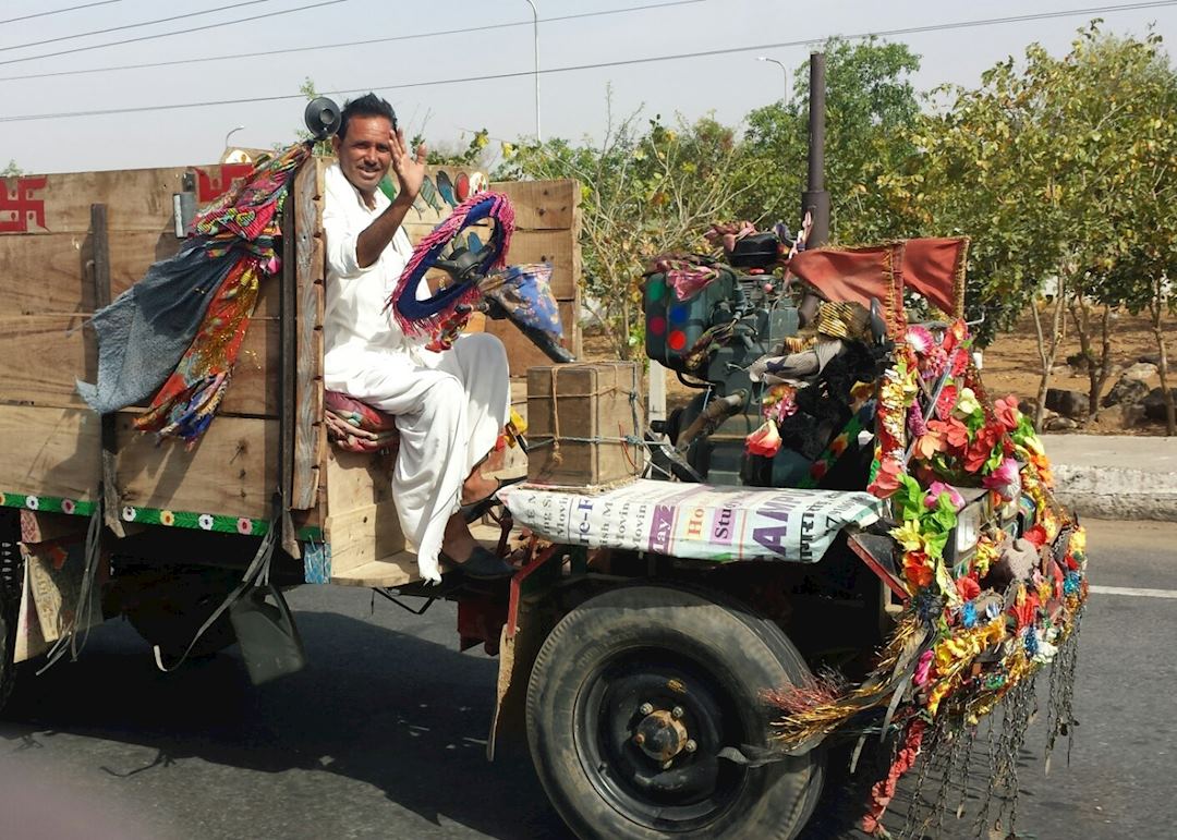 Local transport used by villagers in Rajasthan