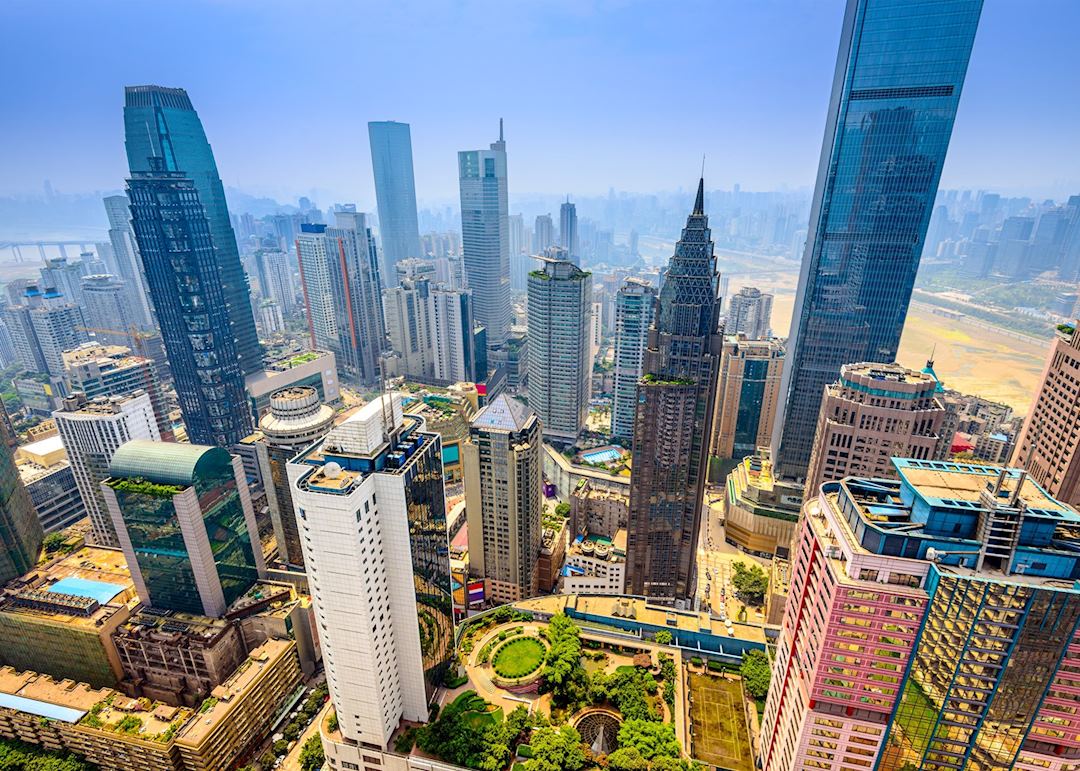 Aerial view of Chongqing