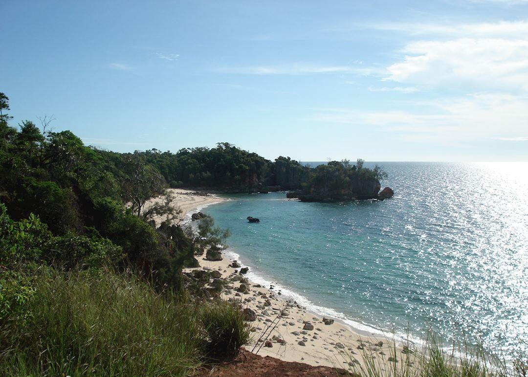 Exploring the beaches at Anjajavy, Madagascar