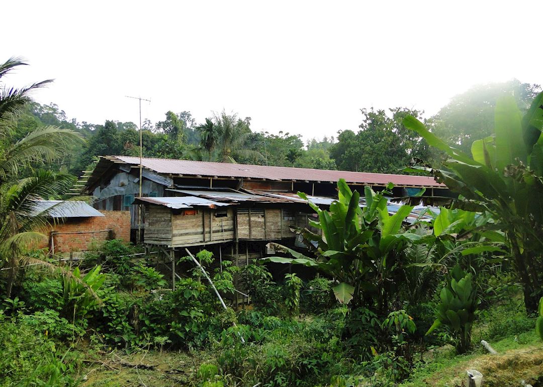 Iban Longhouse, Lemanak River