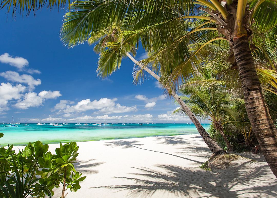 Beautiful white sandy beach, Boracay