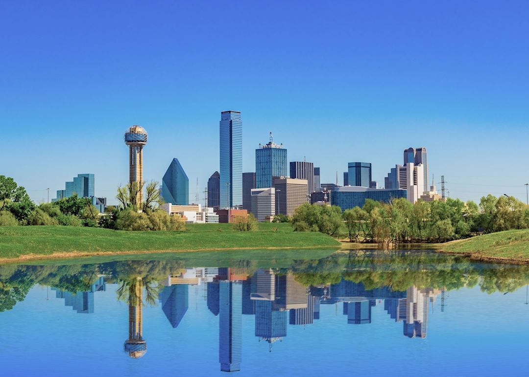 Springtime Dallas skyline