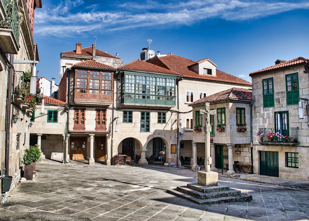 Plaza de la Leña, Pontevedra, Galicia, Spain