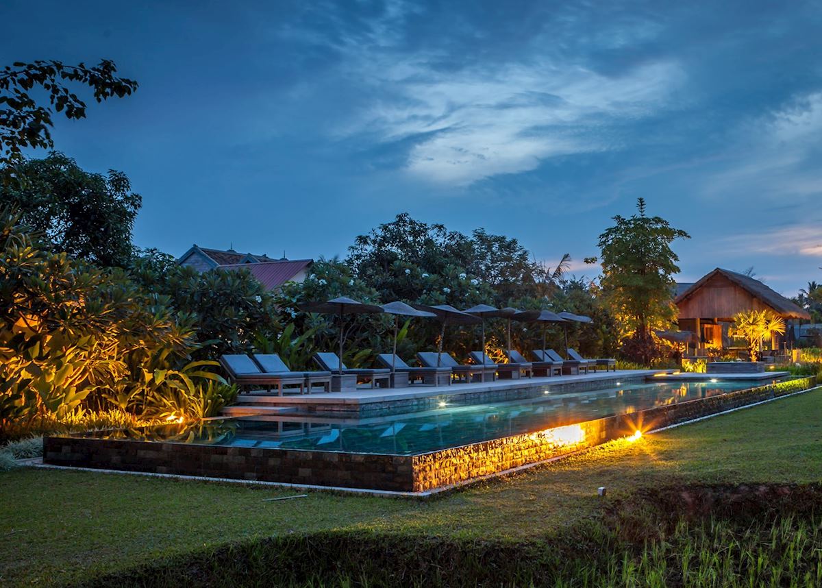 Swimming pool at Sala Lodges, Siem Reap, Cambodia