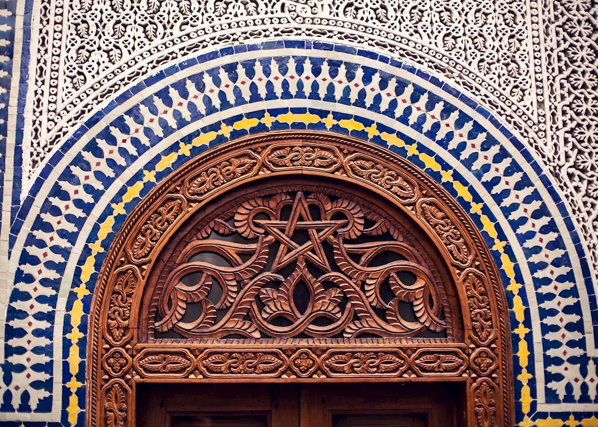 Traditional Moroccan tile work