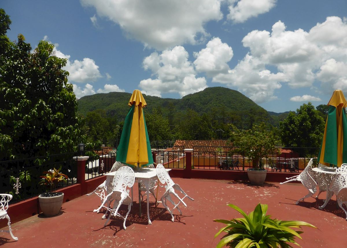 The terrace at Casa Noharis y el Chino