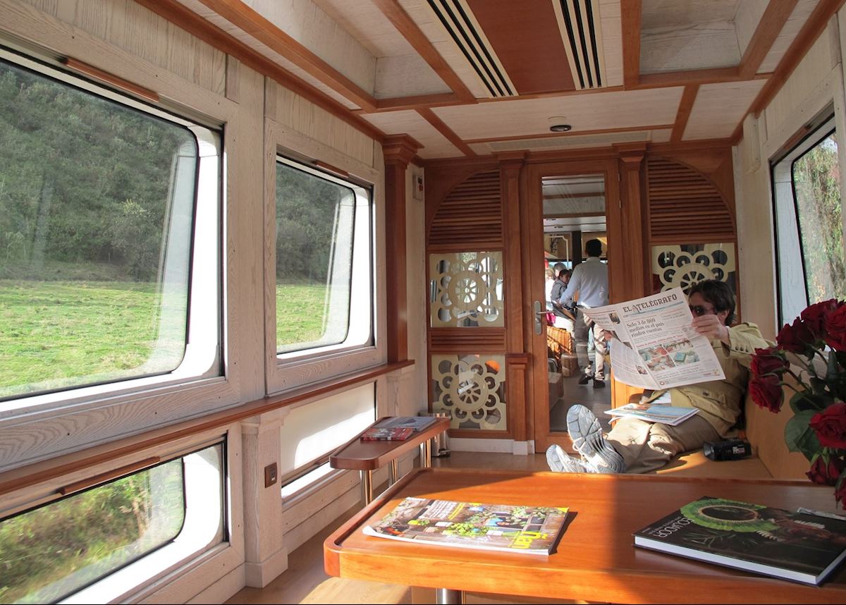 The lounge on Tren Crucero The lounge on Tren Crucero