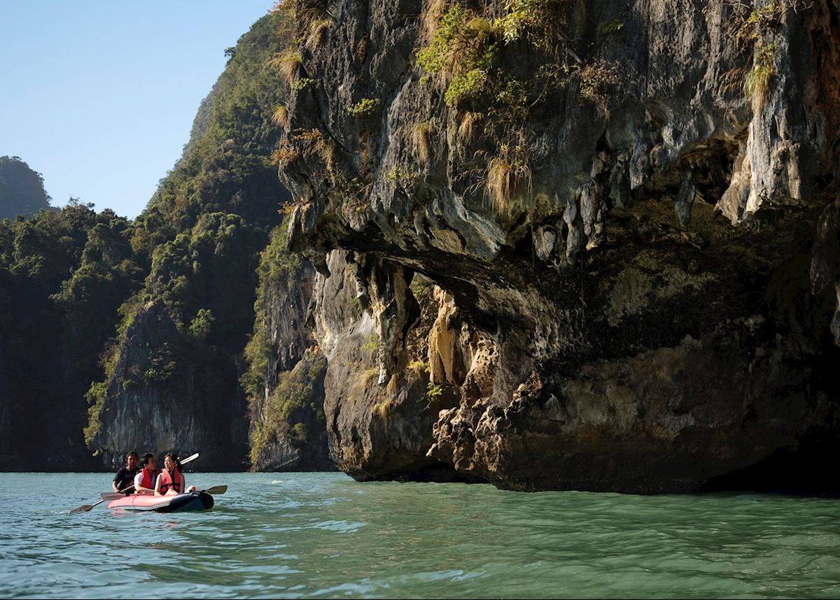 Phang Nga Bay is perfect for kayaking