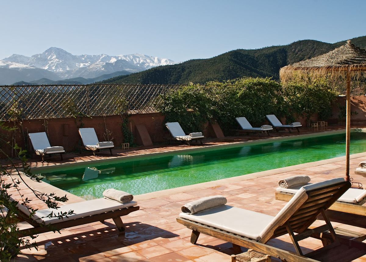 Pool at the Kasbah Bab Ourika, The High Atlas Mountains