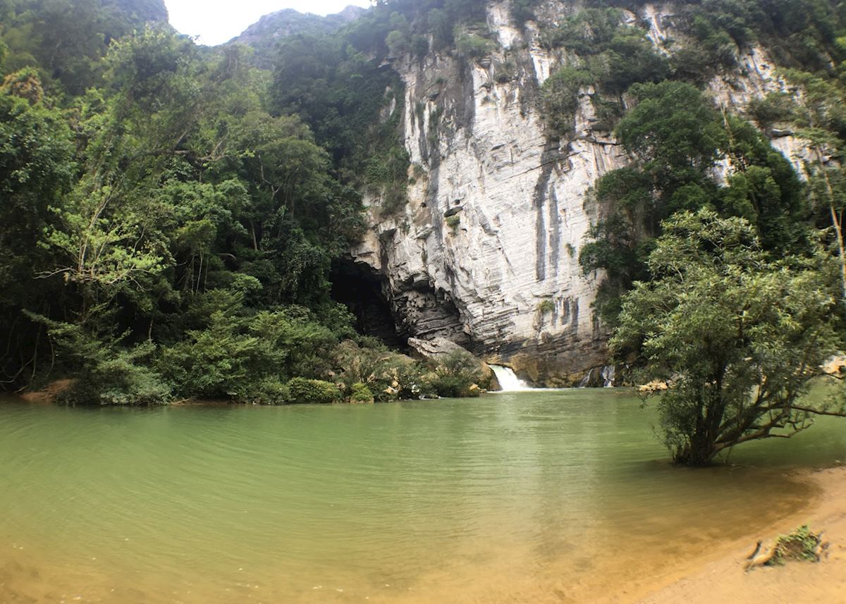 The camp site in Hung Dung Valley just outside the entrance to the Tu Lan Cave System The camp site in Hung Dung Valley just outside the entrance to the Tu Lan Cave System